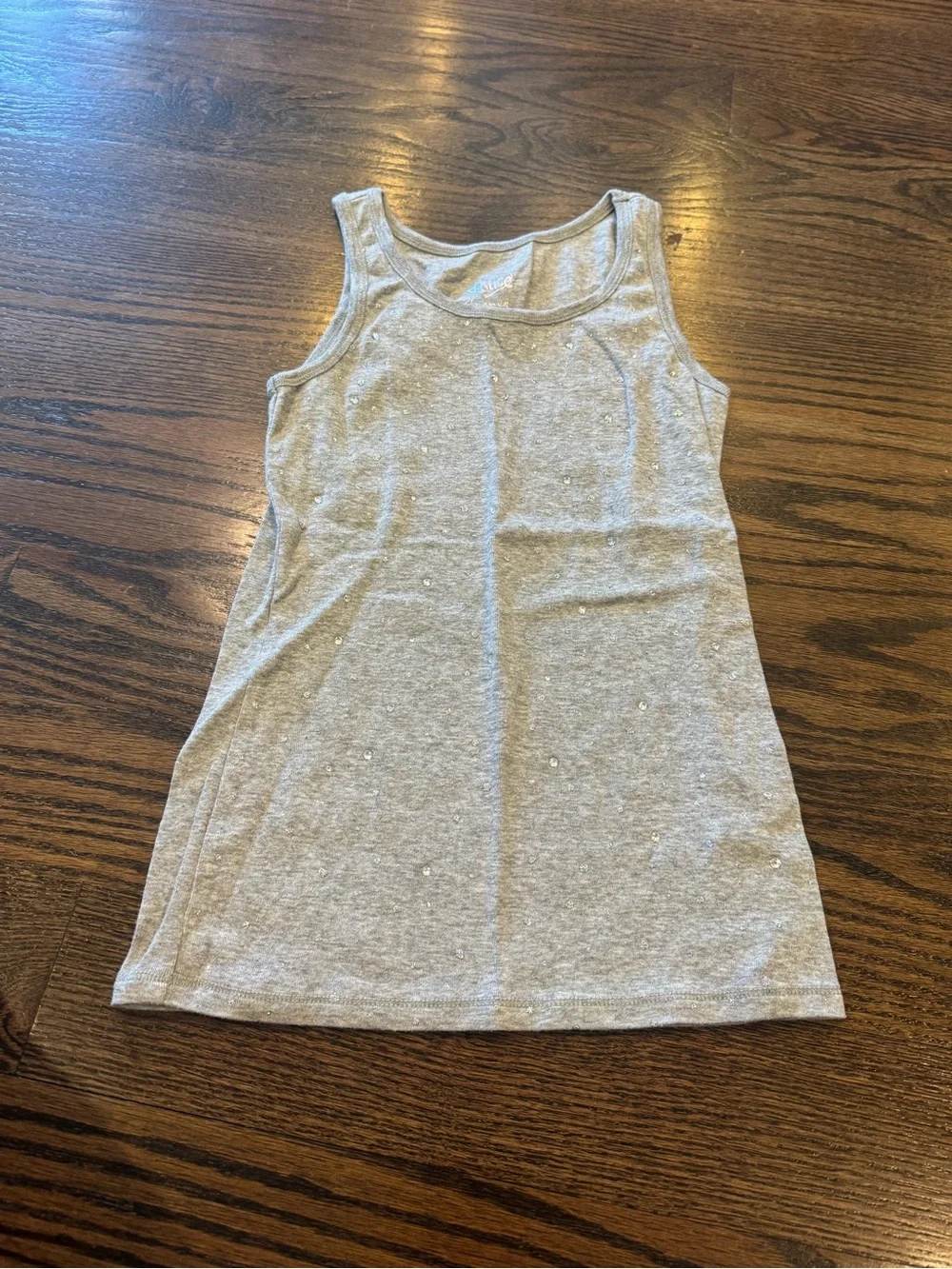 Justice Light Gray with rhinestones